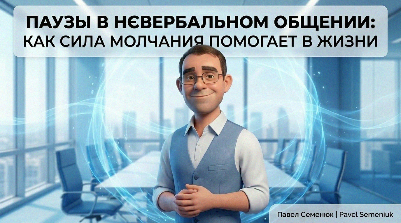3D-персонаж в стиле Pixar в светлом офисе, символизирующий спокойствие и уверенность через невербальное общение