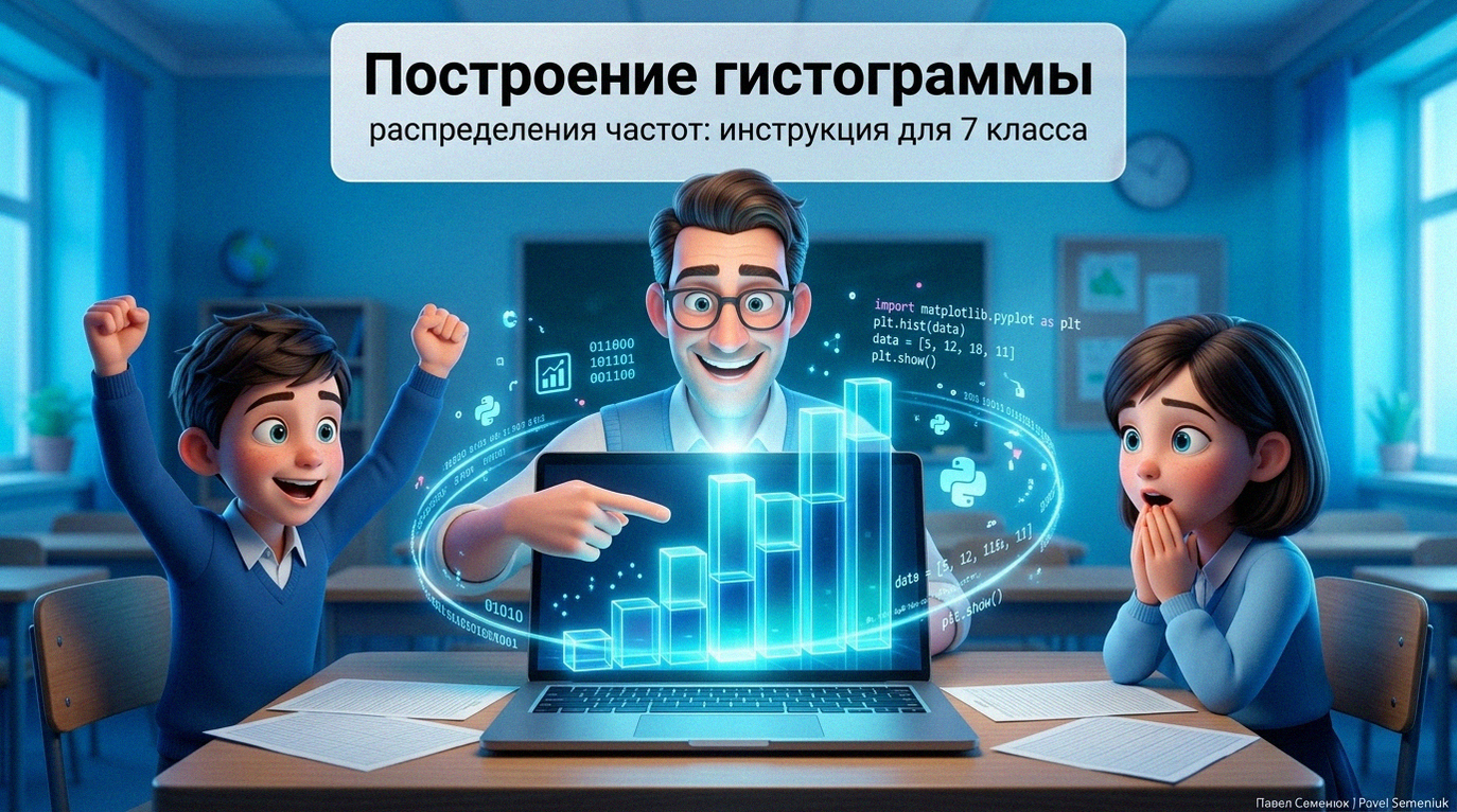 Презентации на заказУчитель и ученики изучают светящуюся 3D-гистограмму над ноутбуком на уроке информатики
