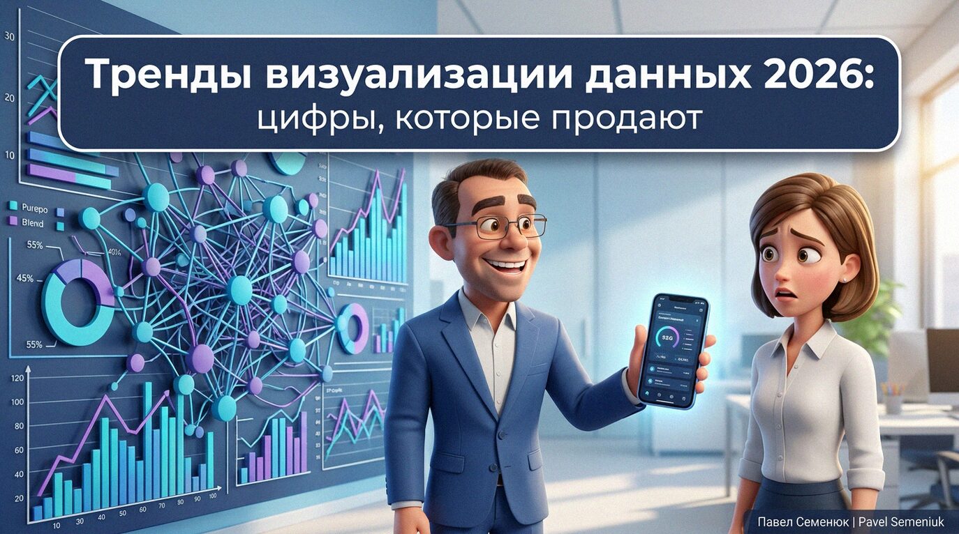 Тренды визуализации данных 2026: цифры, которые продают