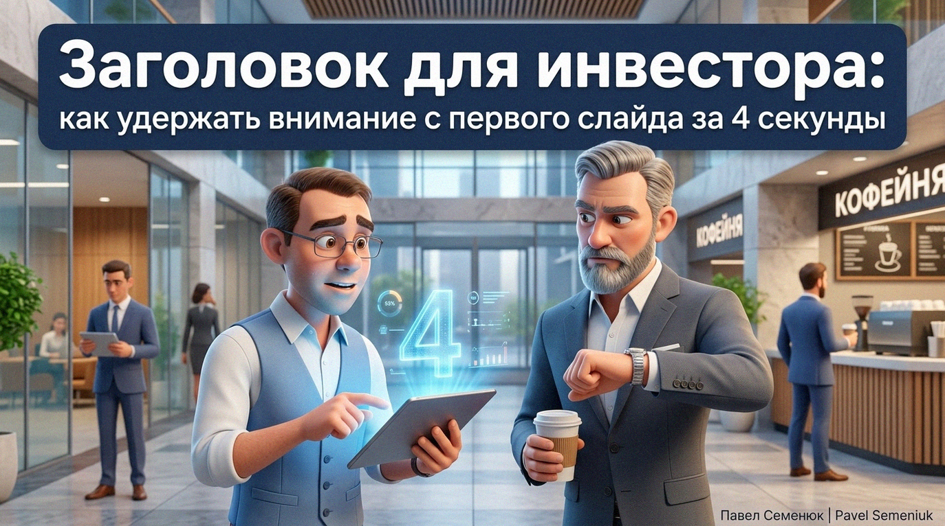 Заголовок для инвестора: как удержать внимание с первого слайда за 4 секунды