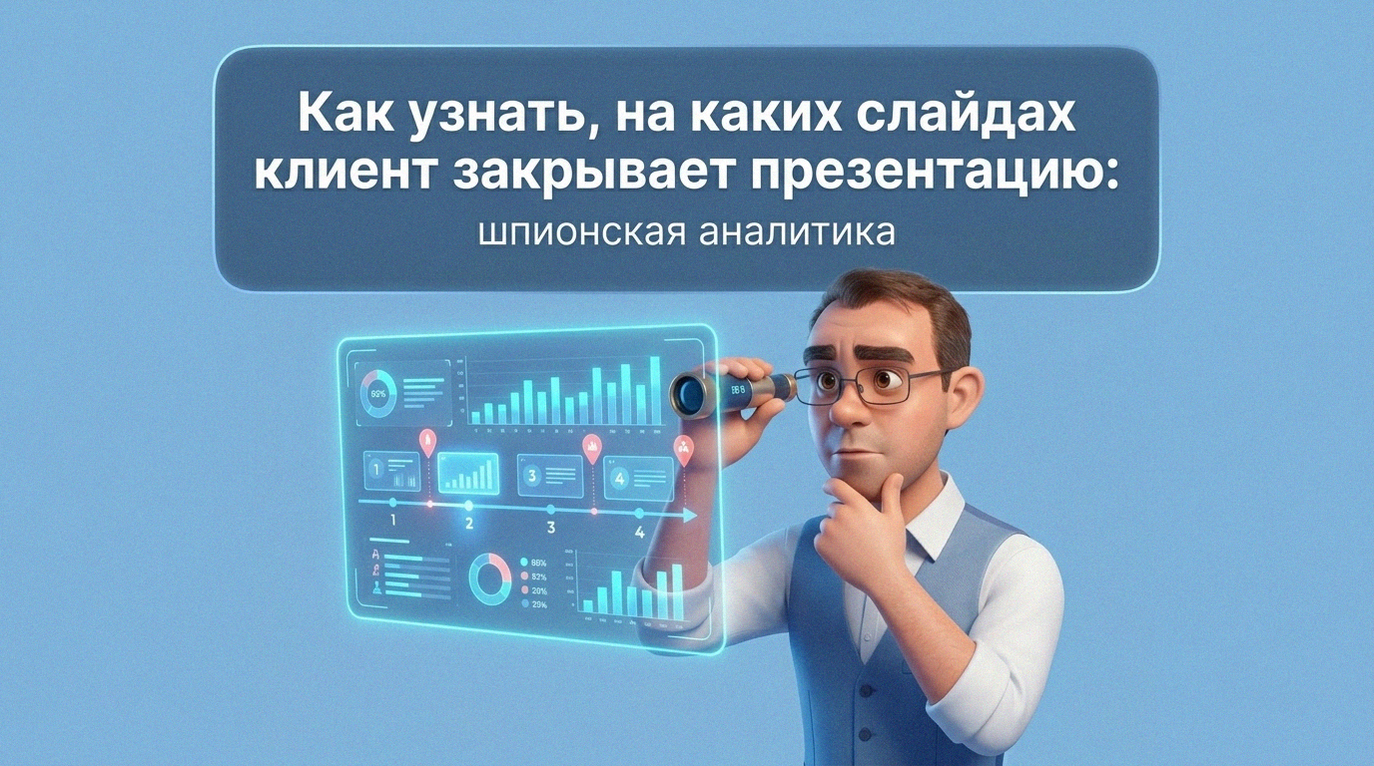 Как узнать, на каких слайдах клиент закрывает презентацию: шпионская аналитика